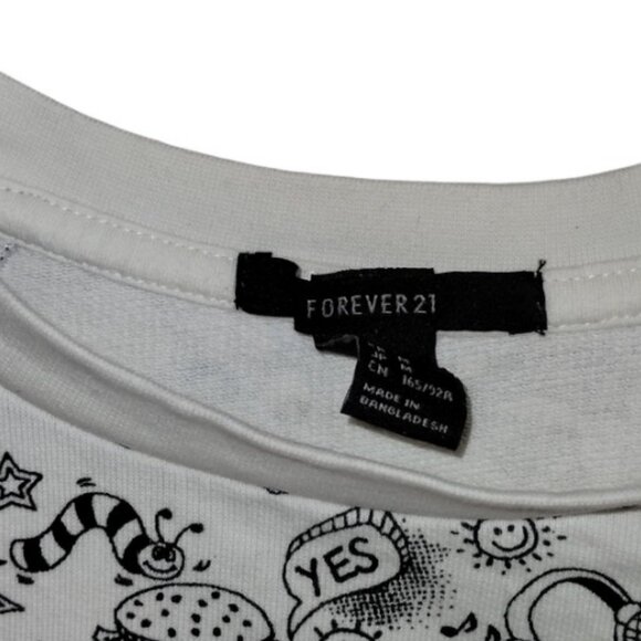 Forever 21 graphic printed sweater size M - Picture 3 of 6